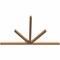 Ekena Millwork Saratoga Timber Gable Bracket, Western Red Cedar, 108"W x 68"H x 3 1/2"D x 3 1/2"F, 15/12 Pitch GBW108X68X0404SAR00SWR - alternate 3